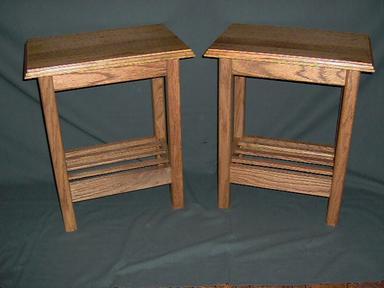 Solid Oak End Tables