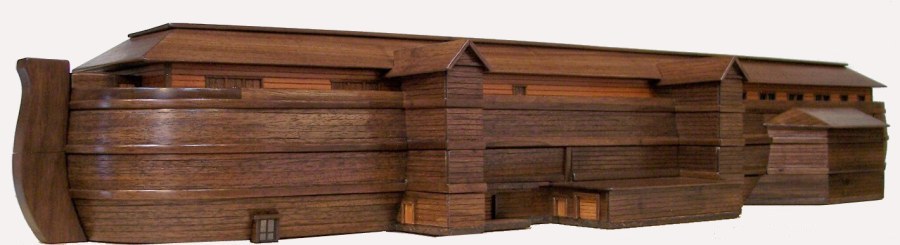 GODS ARK OF SAFETY MODEL, Back Side Of The Ark